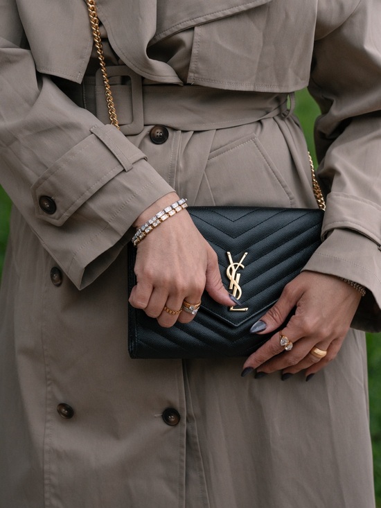 Saint Laurent Handbags - Saint Laurent YSL Cassandre Clutch Wristlet Bag
